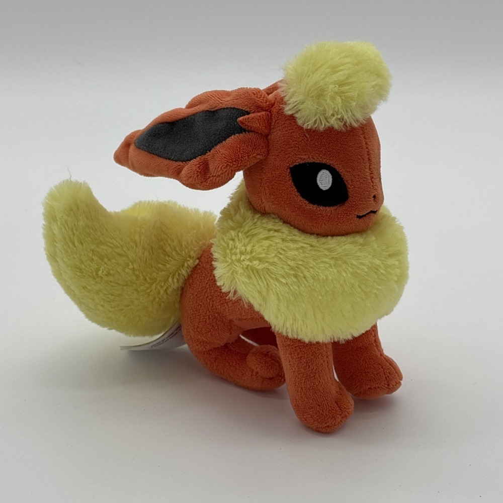 Pokemon Center Flareon Sitting Cuties Plush 6.5" Fit Toy Authentic 2017 - Picture 4 of 7